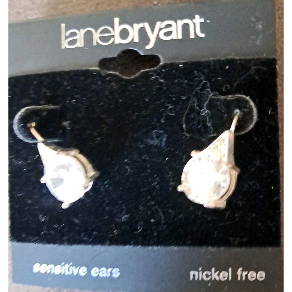 Lane Bryant Sensitive Ears Nickel Free Cubic Zirconia Earrings